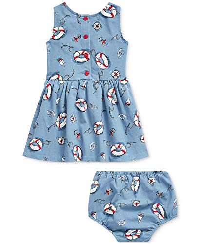 Baby Girls Nautical Dress (Blue(0001)/White, 3 Months)
