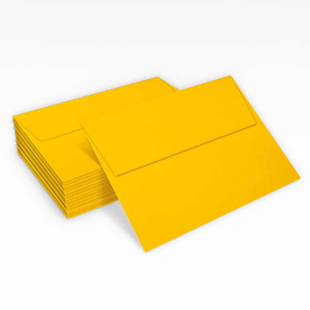 Yellow A7 Invitation Envelopes, 500 Pack