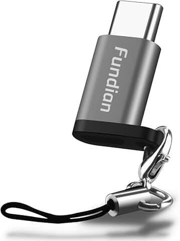 USB C to Micro USB Adapter with Keychain