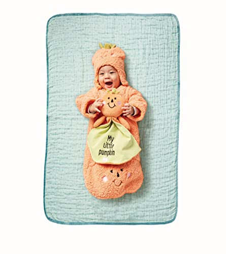 Baby My Little Pumpkin Cozy Bag Onesie, Orange, One Size