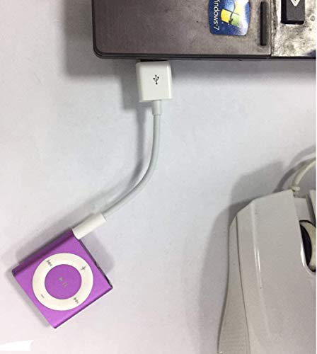 (2 pcs)3.5mm Male AUX Audio Jack to USB 2.0 Male Charger Sync Data Compatible for iPod Shuffle 3rd 4th 5th /6/7 Gen MP3/MP4 USB Cables for cellphomes