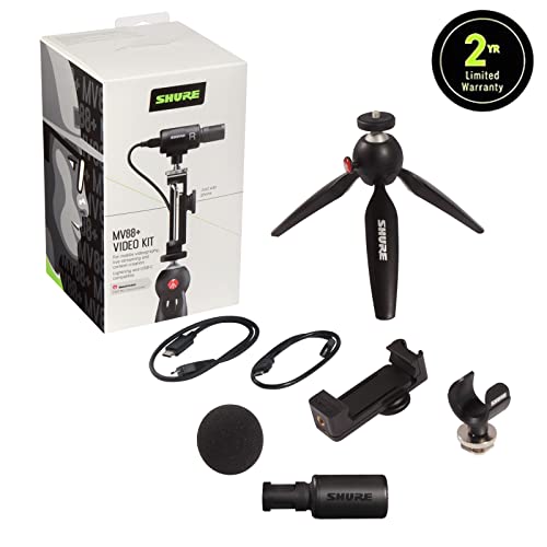 MV88+ Video Kit with Digital Stereo Condenser Microphone for Apple iOS, Android & Desktop Compatible - Apple MFi