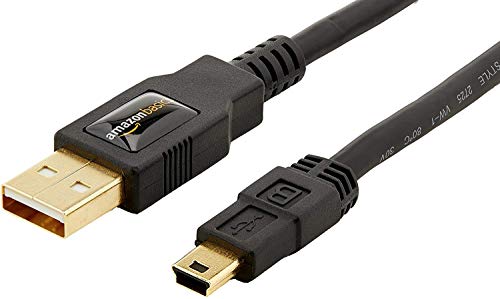 6-Foot Black USB-A to Mini USB 2.0 Cable