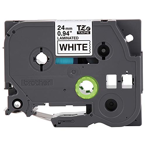 Genuine P-touch TZE-251 Tape, 1" (0.94") Standard Laminated P-touch Tape, Black on White, Perfect for Indoor or Outdoor Use, Water Resistant, 26.2 Feet (8M), Single-Pack