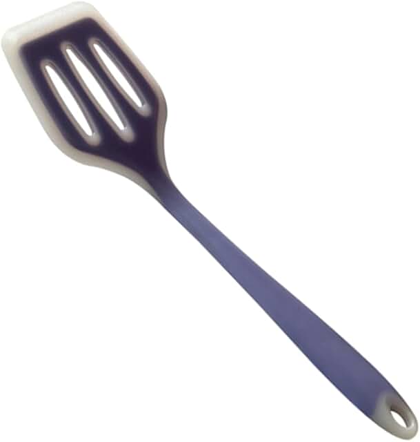 White silicone spatula for non-stick cooking