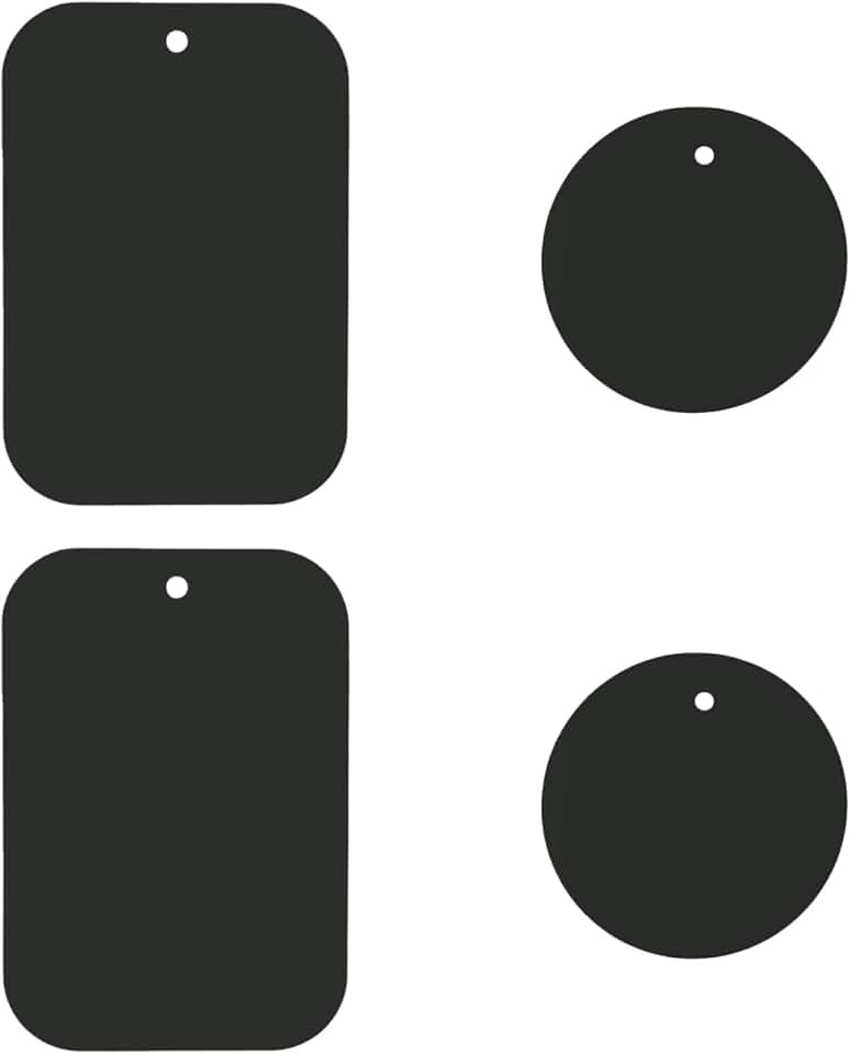 Set of 4 Metal Plates for Magnetic Phone Mounts
