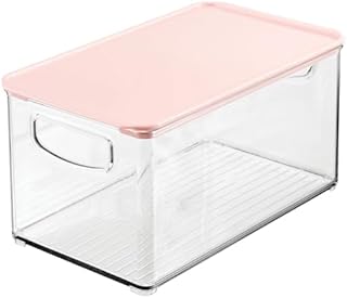 Deep Plastic Bathroom Storage Bin Set, 2 Pack