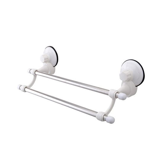 Home Bathroom Stainless Steel Towel Rack Vacuum Suction Cup Towel Shelf Double Towel Holder