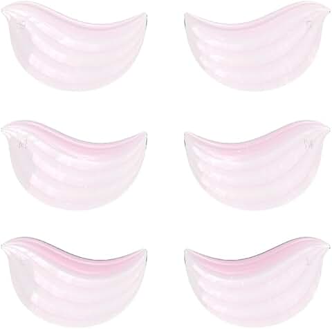 Bird-shaped eyelash perming lift pads in three sizes