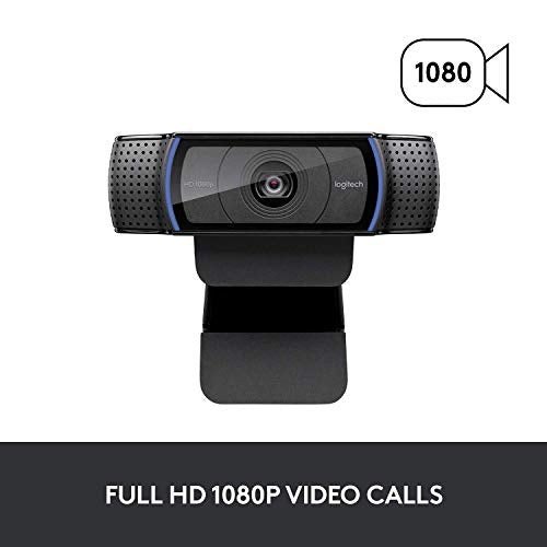 HD Pro Webcam C920, 1080p Widescreen Video Calling and Recording-(Renewed)
