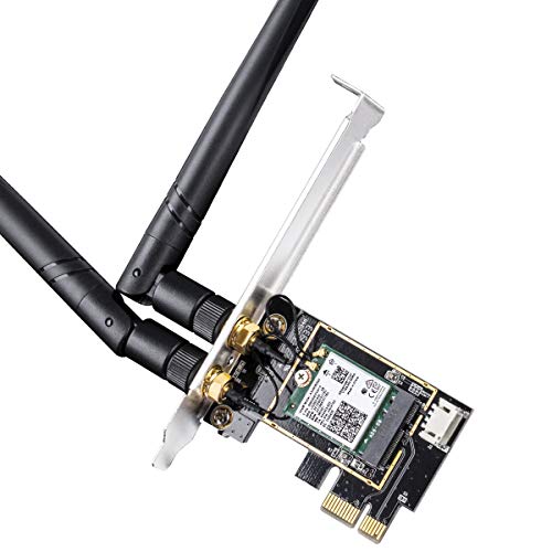 New AX5400 Wireless WiFi 6E PCIe Card for PC, Bluetooth 5.2, AX210, 5400Mbps WiFi 6E Speed, Bluetooth 5.2/5/4.2/4.0, 802.11ax/ac/a/b/g/n, Windows 11, 10, WE3000 V2