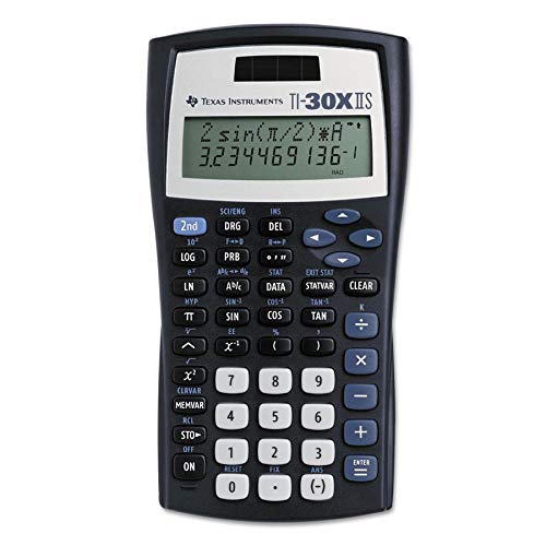 Texas Instruments TI-30X IIS 2-Line Scientific Calculator, Black Color: Black