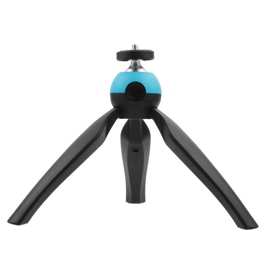 1/4 Screw Ball Head Smart Phone Holder Mini Tripod Mount Projector Bracket Selfie Stick for DSLR Camera (Blue)