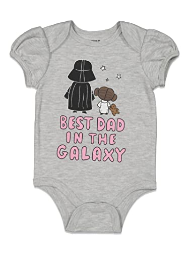 Baby Girls Short Sleeve Baby Bodysuit Gray 3-6 Months