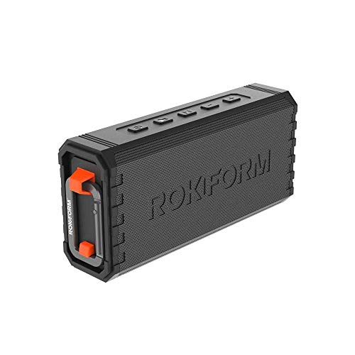G-ROK - Portable Golf Speaker, Magnetic Wireless Speaker, IPX7 Waterproof, Shockproof & Dustproof, Loud & Clear Sound, 24 Hour Battery, Rugged Outdoor Golf Cart Speaker (Black)