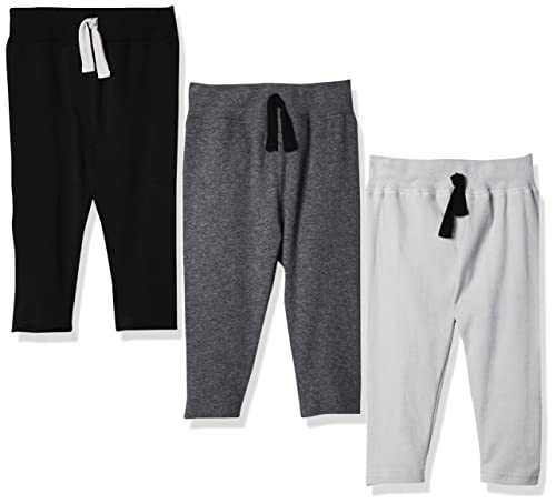 Uni   Cotton Pants and Leggings Black Gray, 3-6 Months