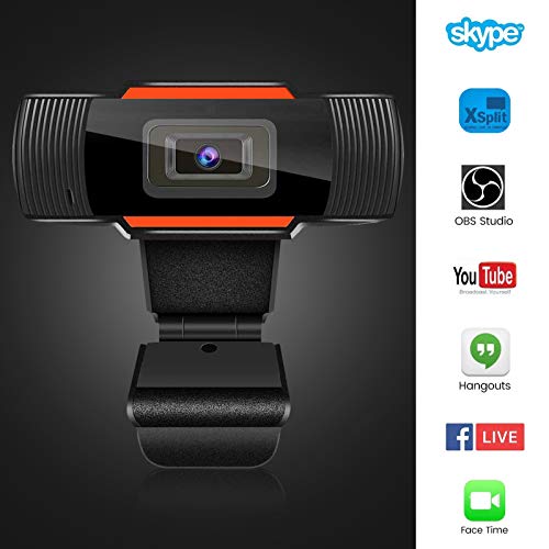 Webcam with Microphone, 1080P HD Streaming USB Computer Webcam for PC Video Conferencing/Calling/Gaming, Laptop/Desktop Mac, Skype/YouTube/Zoom/Facetime115