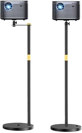 Adjustable 360° Swivel Projector Stand for Home and Office