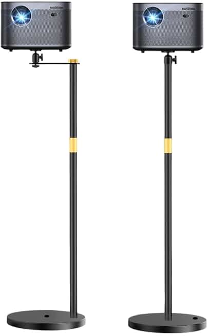 Adjustable 360° Swivel Projector Stand for Home and Office