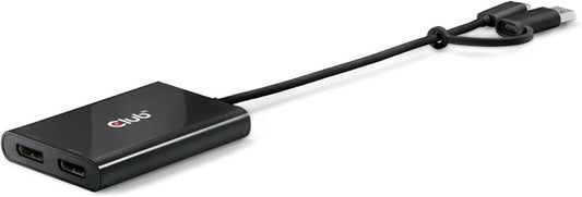 USB-C to Dual DisplayPort Video Splitter 4K60Hz