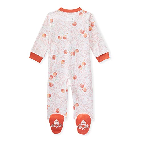 girls Play Pajamas, 100%  Cotton One-piece Romper Jumpsuit Zip Front Pjs and Toddler Sleepers, Cherry Amor,   US