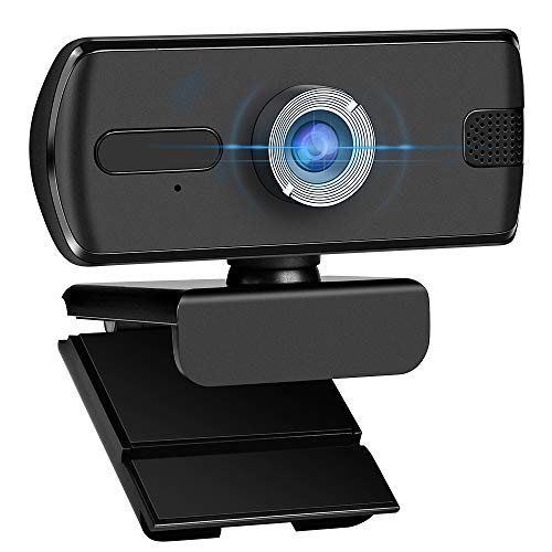1080P Webcam Computer Camera, USB Plug and Play, Webcam with Microphone, Computer Webcams for PC MAC Laptop Desktop, Stream Web Camera for Skype,YouTube, Live Broadcast Video Conference (Black)