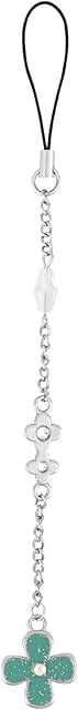 Blue Four Leaf Clover Phone Charm