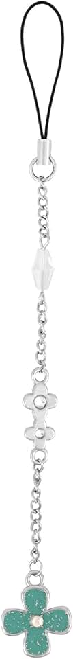 Blue Four Leaf Clover Phone Charm