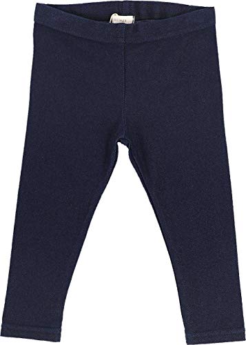 Uni  Boys Girls Toddler Kids Comfy Cotton Leggings - Blue Jean, 3 Months
