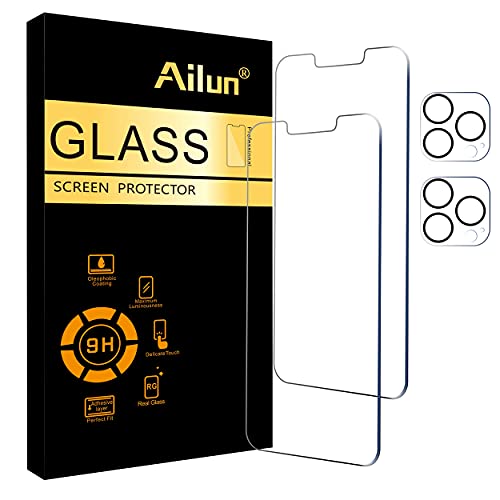 2 Pack Screen and Camera Protectors for iPhone 13 Pro