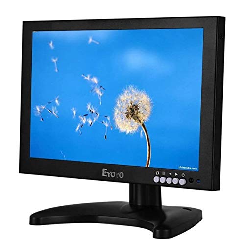 10 Inch IPS LCD HDMI Monitor 1920x1200 Full HD Monitor with HDMI/BNC/VGA/USB Input and Speaker for FPV Video Display DVD PC Laptop