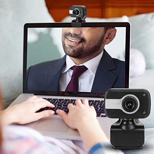 1080P Web Camera USB Computer Camera, Black Silver All Angles Available for Streaming Online Class