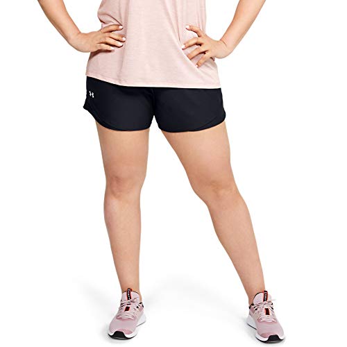 Women s Play Up 3.0 Shorts , Black  001  White , Medium