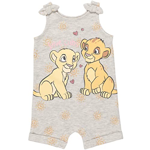 Lion King Simba   Baby Girls Romper and Headband White 6-9 Months