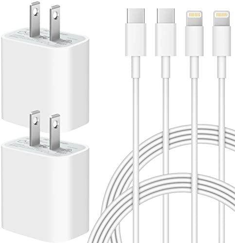 iPhone 14 13 12 11 Charger Fast ChargingApple MFi Super Fast Charger 20W USB C Wall Charger with 6FT Cable Compatible with iPhone 14/14Pro Max/iPhone 13/13Pro/12/12 Pro/11/11Pro,iPad