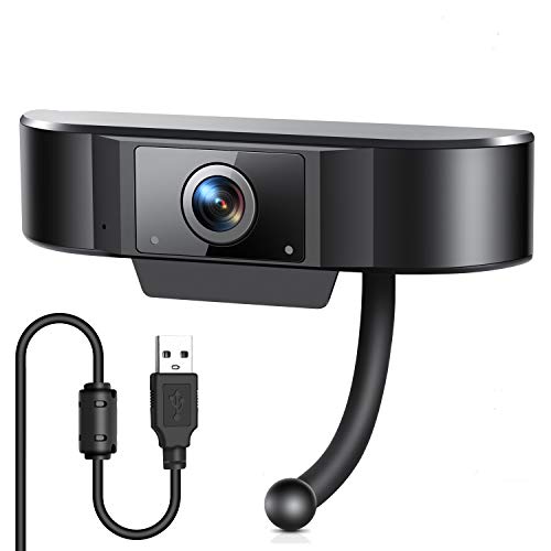 Webcam with Microphone,1080P HD Web USB Camera,Streaming Computer Web Webcam for PC Desktop Laptop with Built-in Mic,for Video Conferencing,Online Teaching/Business Meeting-Latest Style