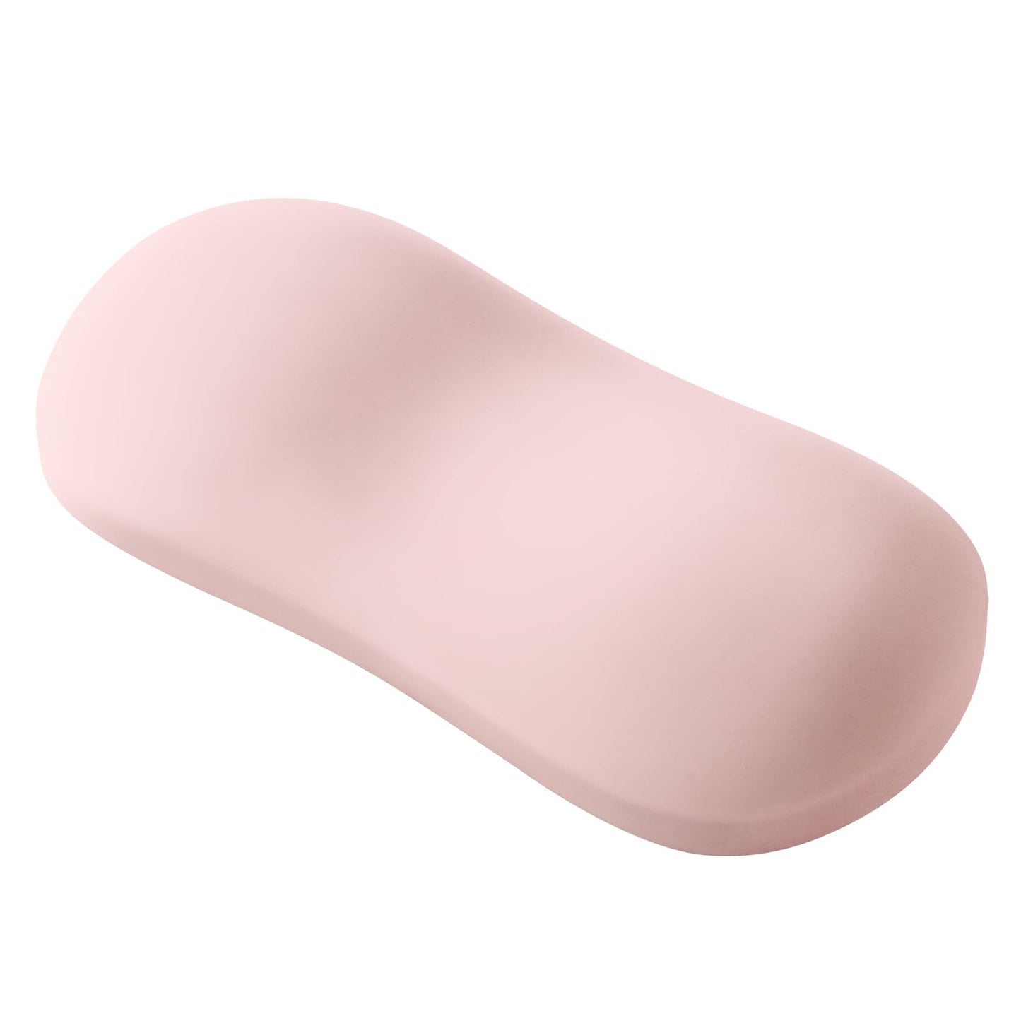 Pink silicone ergonomic wrist rest for mouse and keyboard