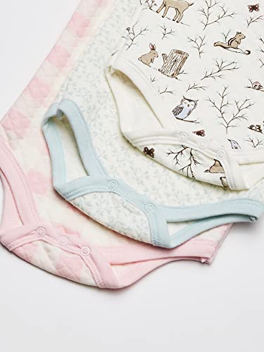girls Bodysuits  Uni  Quilted Long Sleeve Cotton Bodysuits Enchanted Forest 0 3 Months, Enchanted Forest, 0-3 Months US