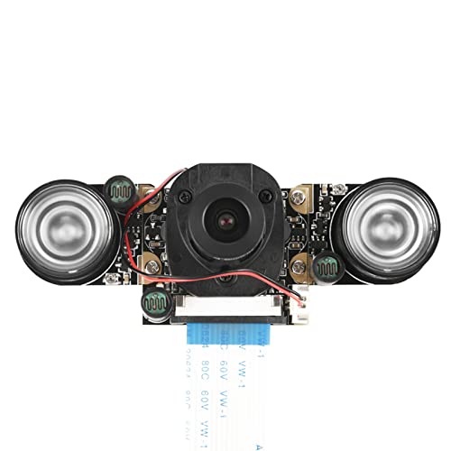 Camera Module Board 5MP OV5647 Sensor 72 Viewing Angle Night Vision Automatically Switch Camera Module Board with IR CUT/850IR Fill Lights for Raspberry pi B 3/2