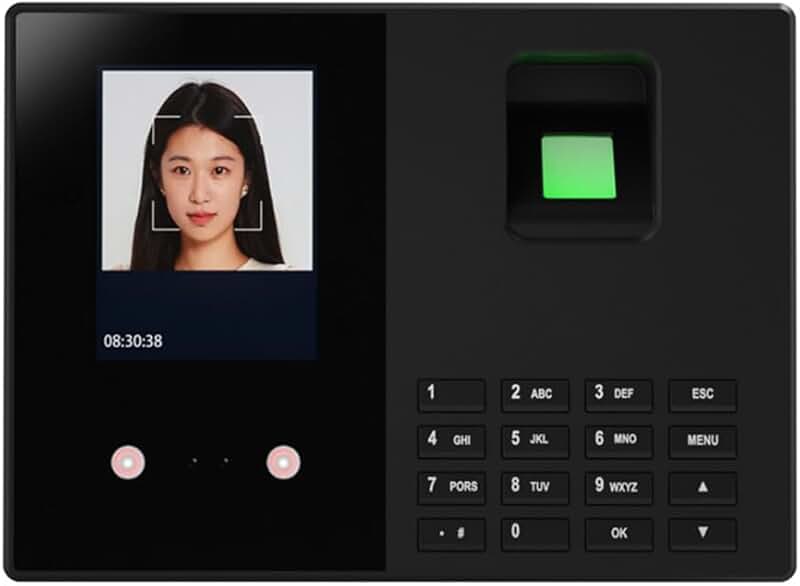 Face Recognition Time Clock with Fingerprint and Password