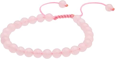 Handmade 6mm Gemstone Beaded Adjustable Bracelet