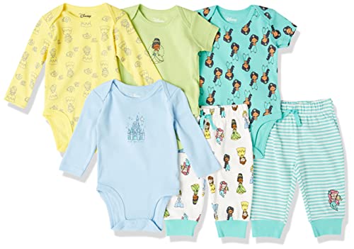 Disney | Star Wars | Princess Baby Girls' 6-Piece Outfit Set, Princess Wish, 3 Months