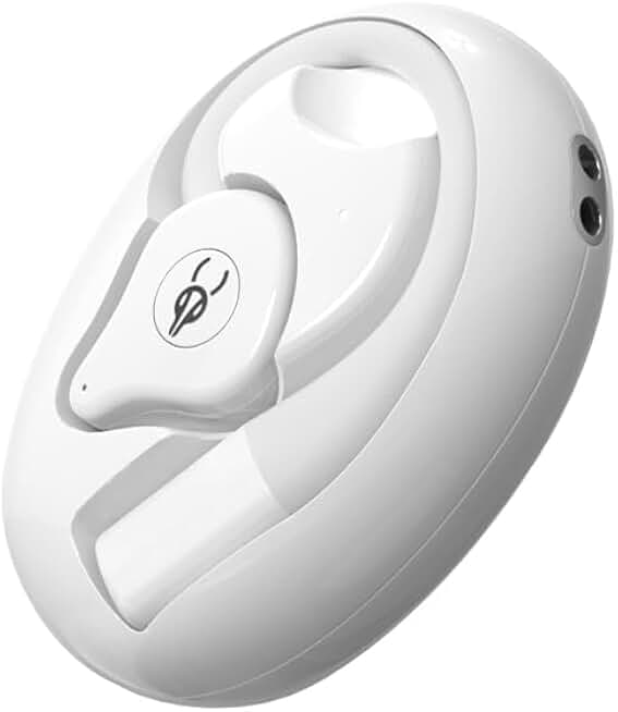 Jurassic-Themed Open-Ear Bluetooth Headphones, White