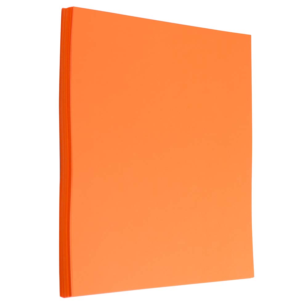 Orange 8.5 x 11 Colored Paper, 100 Sheets