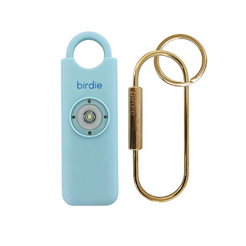 Personal Safety Alarm for Women with 130dB Siren and Strobe Light in Aqua