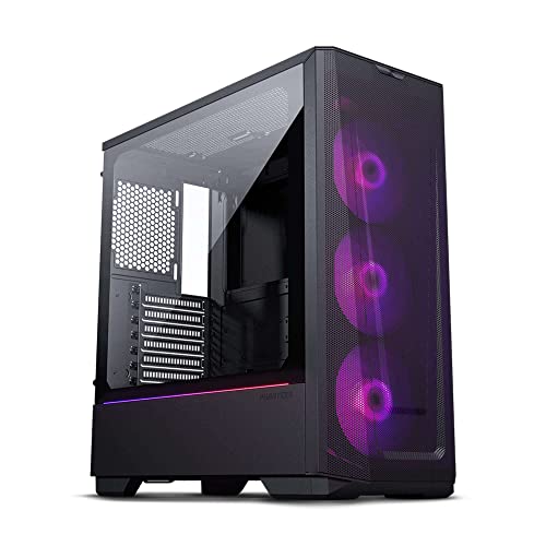 (PH-EC360ATG_DBK02) Eclipse G360A Ultra-fine Performance Mesh, Mid-Tower Gaming case, Tempered Glass, Digital-RGB Lighting, Black