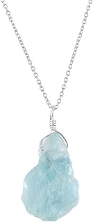 Dainty Natural Birthstone Pendant Necklace for Women