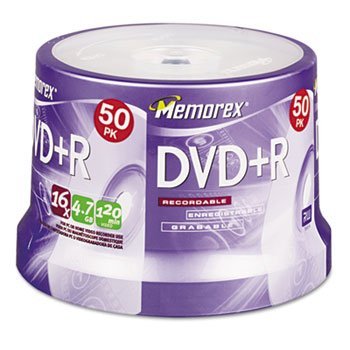 '-Memorex Dvd+R Recordable Disc ,Dvd+R ,4.7Gb ,50/Spndl (Pack Of 4