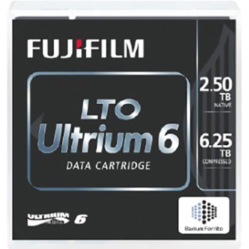 Fujifilm LTO Ultrium Data Cartridge - LTO-6 - Labeled - 2.50 TB () / 6.25 TB (Compressed) - 2775.59 ft Tape Length - 160 MB/s Data Transfer Rate - 400 MB/s Compressed Data Transfer Rate