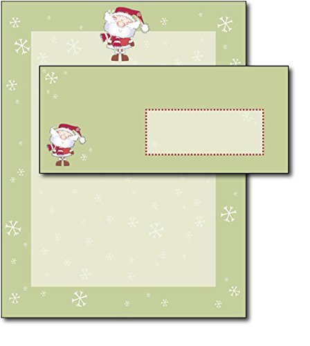 Holiday Letterhead and Envelopes, 40 Sets
